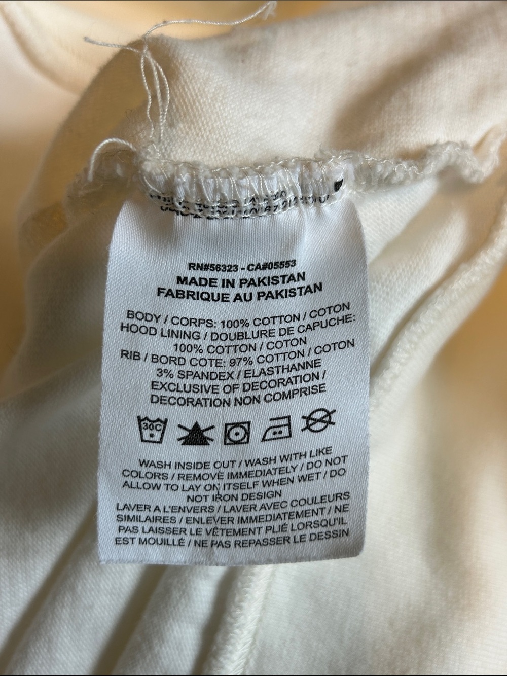 Nike Women’s Cream White hoodie Sweatshirt - Picture 6 of 7